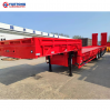 3-axle 4-axle Direct sale multi-use very low flat floor bed heavy duty transportation low-bed truck semi trailer