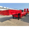 3-axle 4-axle Direct sale multi-use very low flat floor bed heavy duty transportation low-bed truck semi trailer