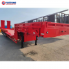 3-axle 4-axle Direct sale multi-use very low flat floor bed heavy duty transportation low-bed truck semi trailer