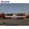 3-axle 4-axle Direct factory 20ft 40ft mechanical suspension steel platform container flatbed semi trailer 