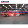 3 axles mechanical suspension steel tire 12 twist lock  container chassis semi trailer for transport