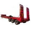 Mechanical or hydraulic ladder Yuetong Brand 80T 3axle low bed semi trailer low bed Low bed loader trucks semi trailer