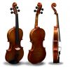 Wholesale VIOLINS-ADULT 4/4 FLAMED SOLID CONCERT VIOLIN/FIDDLE- ebony Peg