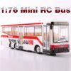 4 channel 1:76 RC Bus  mini RC bus with light, 4CH rc bus, RC toys   rc bus toy