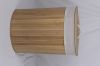 Wholesale natural bamboo color foldable laundry basket for home cleaning