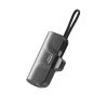 2024 new products UUTEK PB174 Built-in Cable power banks 5000mah for iPhone and Android smartphones mini power bank