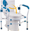 Toilet Safety Rail Grab Bars Adjustable and Support Frame for Toilet Seat