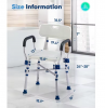 Mason Bathroom Safety Equipment Shower Chair with Arms and Back Supports up to 500lbs