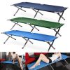 Aluminium Metal Outdoor Light Camping Rollaway Bed Hiking Folding Sleeping Cot Camp Bed Equipment For Adults