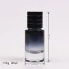 round gradient color card mouth perfume bottle with metal sprayer pump cap