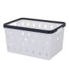 Cheap factory price Plastic Storage Basket With Two Handles Portable  Container Storage