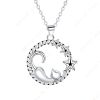 DaDa original design silver cute lazy cat women's necklace female personalized necklace for mother gift