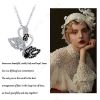 DaDa Hot selling pendant swan necklace black and white intertwined romantic necklace-a fusion of elegance and strength