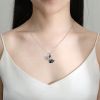 DaDa Hot selling pendant swan necklace black and white intertwined romantic necklace-a fusion of elegance and strength