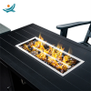 Aluminium Rectangular Fireplace Table Outdoor furniture