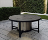 Aluminium round tables...