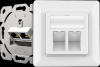 1 2 3 4 Port Classic Keystone Jack Faceplate Shielded RJ45 Network Wall Plates