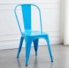 Whole Metal Steel Colorful Cafe Restaurant Kitchen Chairs Metal Stackable Bar Chairs Stool