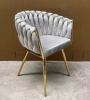 New Design Living Room Furniture Upholstered Modern Chairs Hotel Luxury Velvet Dining Chair