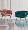 New Design Living Room Furniture Upholstered Modern Chairs Hotel Luxury Velvet Dining Chair