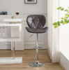 Wholesale Factory Metal Chrome Swivel Chair Base Dining Chair Pu Pu Leather Chair Nordic Design