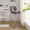 Wholesale Factory Metal Chrome Swivel Chair Base Dining Chair Pu Pu Leather Chair Nordic Design