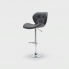 Wholesale Factory Metal Chrome Swivel Chair Base Dining Chair Pu Pu Leather Chair Nordic Design