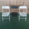 2025 Modern Kids Children Wedding Chairs Stackable Foldable White Folding Outdoor Furniture Plastic Steel Chairs for Events