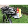 Best Selling OEM Outdoor Foldable Portable Camping 2 Burner BBQ Grill with Wheel Detachable Rolling Gas Grill with Table