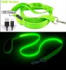 Night Safety Light UP Dog Collar USB Rechargeable Flashing Light Glowing Illuminated Pet Dog leash