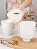 Pure White Porcelain Salad Bowls