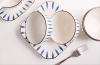 Meb CERAMICS Porcelain Bowls and Plates, Ktichen Dinner Sets