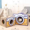 Retro Camera Cat Scratcher Corrugated Paper Cat Toy Cute Cat Scratcher Cardboard