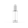 30ml Serum Press Button Dropper Glass Bottle with Light Blue Gradient Spray Color - Model YB030051