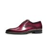 Hetschke Leather Oxfords Wingtip Formal Maroon Men's Goodyear Welt Casual Shoes