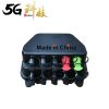 Pre-linked fiber optic splitter box with 8 fiber pre-linked cables for home use.  Pre-linked outdoor fiber optic splitter box.