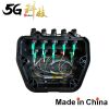 Pre-linked fiber optic splitter box with 8 fiber pre-linked cables for home use.  Pre-linked outdoor fiber optic splitter box.