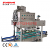 Automatic six heads round flat bottle capping machine straight line syrup oral liquid plastic glass bottle screw capping machine