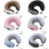 Best U shaped travel car vibrating cervical massage pillow with memory foam with Good Support for Neck Pain, electric neck massager with heat of kneading