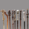 Resin Magic Wand Set with Metal Core for Parties - Fantasy-Themed Accessories, Handcrafted Collectibles for Cosplay, Witchcraft & Wizardry