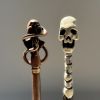 Resin Magic Wand Set with Metal Core for Parties - Fantasy-Themed Accessories, Handcrafted Collectibles for Cosplay, Witchcraft & Wizardry