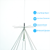 long range discone antenna 25-3000mhz outdoor wide band antenna stainless steel omni base station antenna 