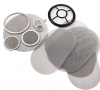 Stainless steel mesh wrapped edge filter disc, rubber sealed edge filter mesh sheet