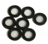 Stainless steel mesh wrapped edge filter disc, rubber sealed edge filter mesh sheet