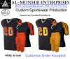 Custom American Football Sports Team Uniform