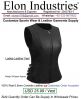 Ladies Leather Vest made with Cow-Hide Leather Material