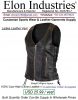 Ladies Leather Vest made with Cow-Hide Leather Material