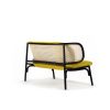 Factory Supply High End Outdoor Restaurant Sofa Metal Hotel Luxury Lounge Rattan Wood Sofa Luxury Restaurant Furniture