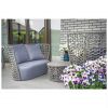 High Back Outdoor Chair Aluminium Rope Leisure Garden Furniture Bistro Living Room Hotel Park Courtyard Basement-Rattan/Wicker