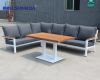 Modern Aluminum Garden Set Outdoor Modular Sofa Patio Furniture Set Garden Corner Lounge Furniture